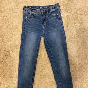 American Eagle Navy Blue Hi-Rise Jeggings